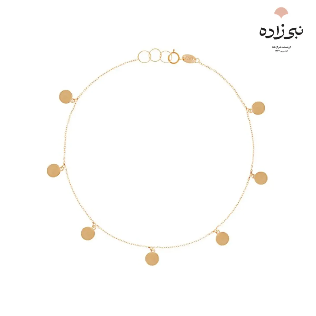 پابند طلا لیزری پولکی A004