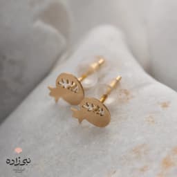 گوشواره لیزری میخی انار E053