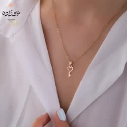 پلاک لیزری کلید و قلب طلا C223