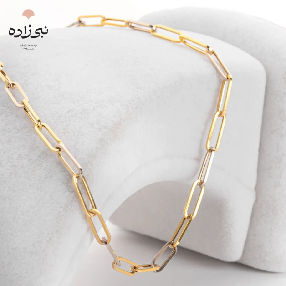 زنجیر طلا اسپرینت بافت دو N045