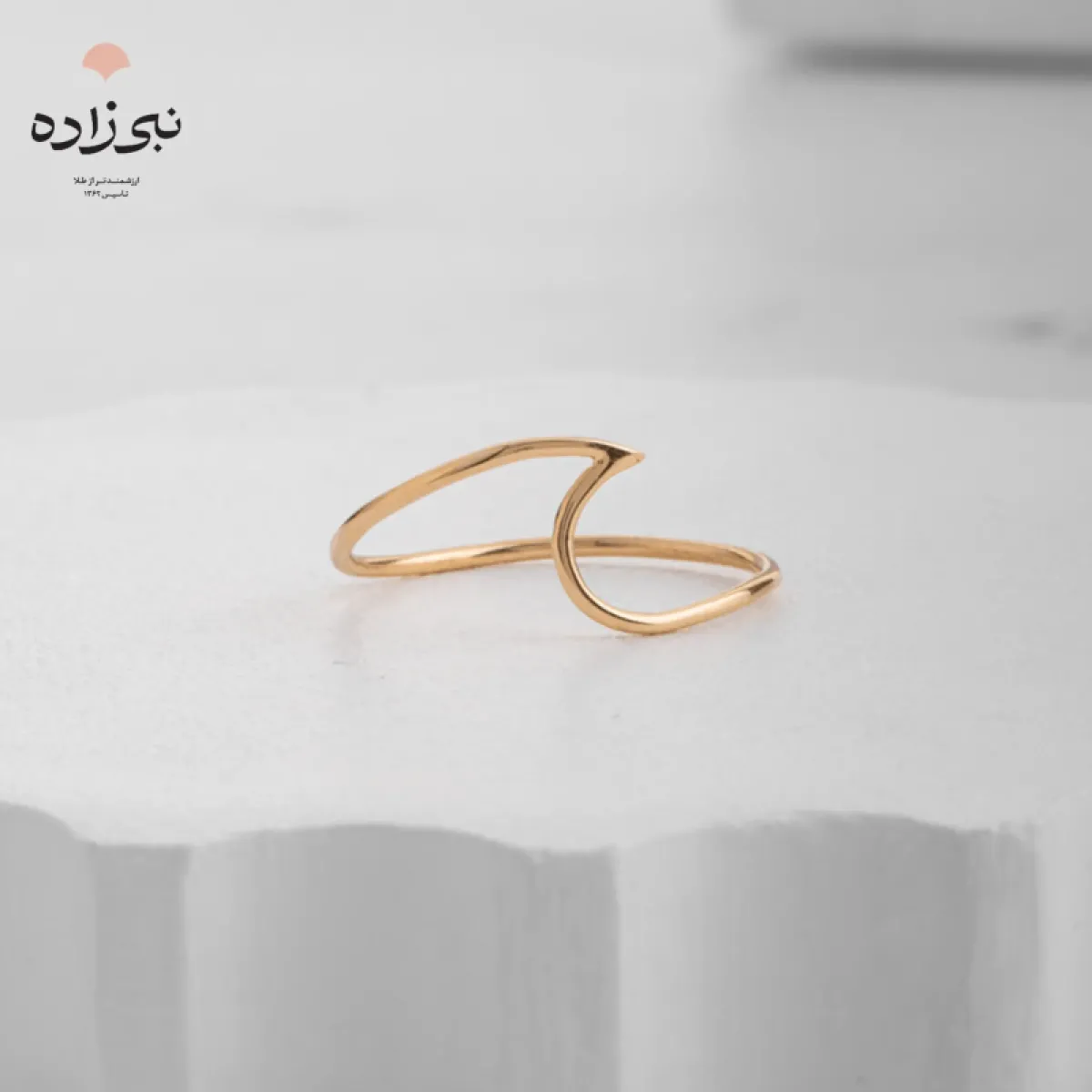 انگشتر دکوراتیو موج R053