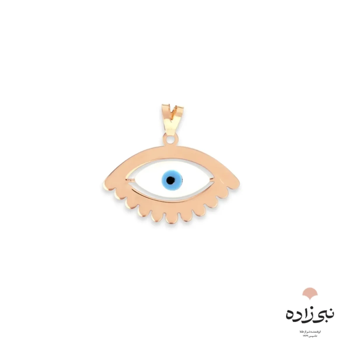 پلاک چشم نظر متحرک طلا C042