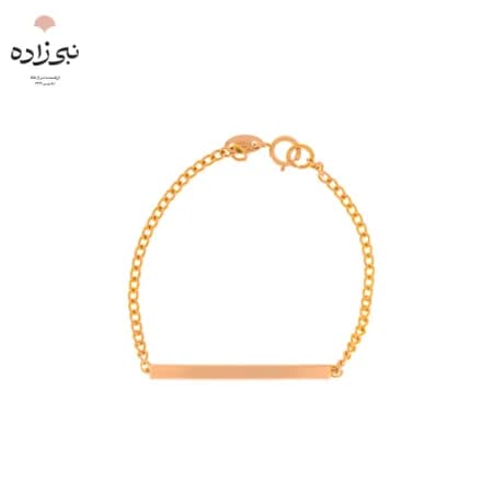 دستبند پلاک دار نوزادی بافت سوپر B045