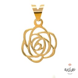 پلاک طلا لیزری گل رز C013