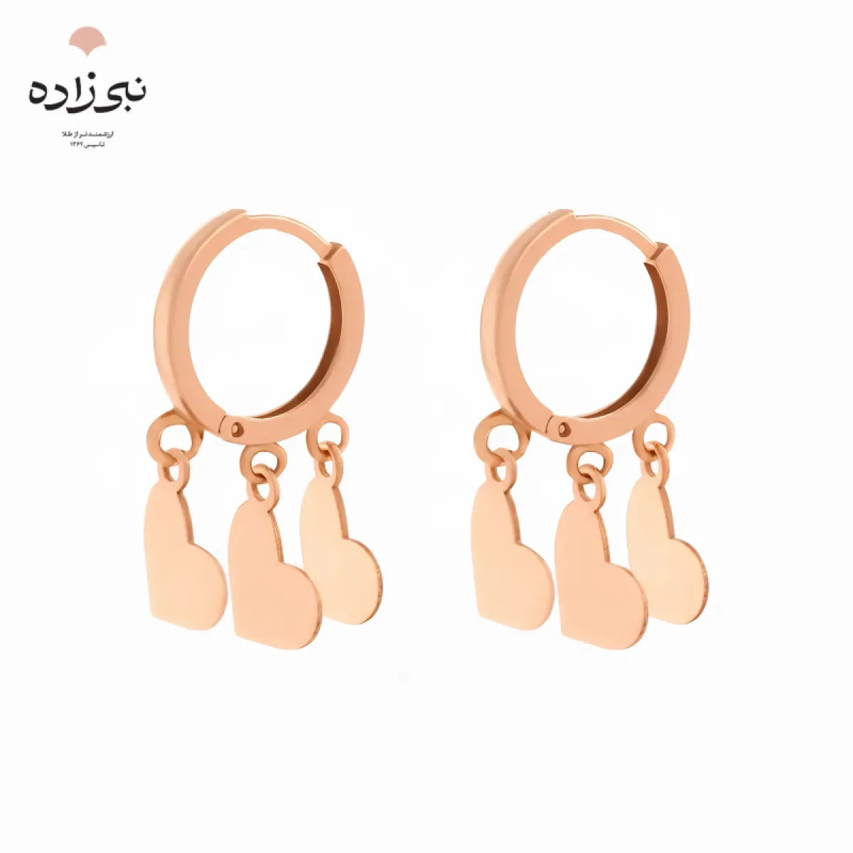گوشواره روکو قلب E059