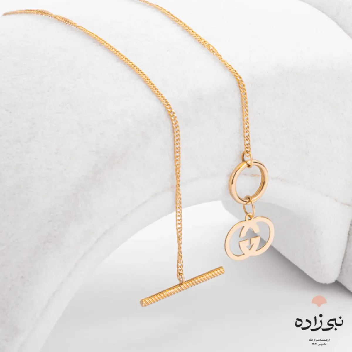 گردنبند تیفانی آویز گوچی طلا N056
