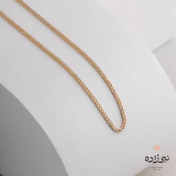 زنجیر میرو سفید طلایی بافت دو N116