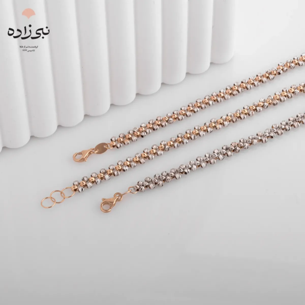 دستبند البرنادو لخت سه رج B112