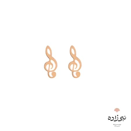 گوشواره لیزری میخی سل طلا E030