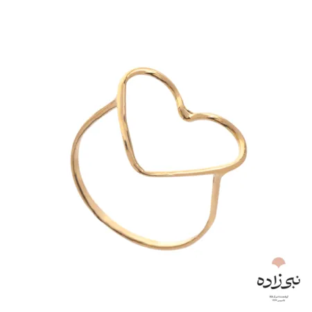انگشتر دکوراتیو قلب تو خالی R047