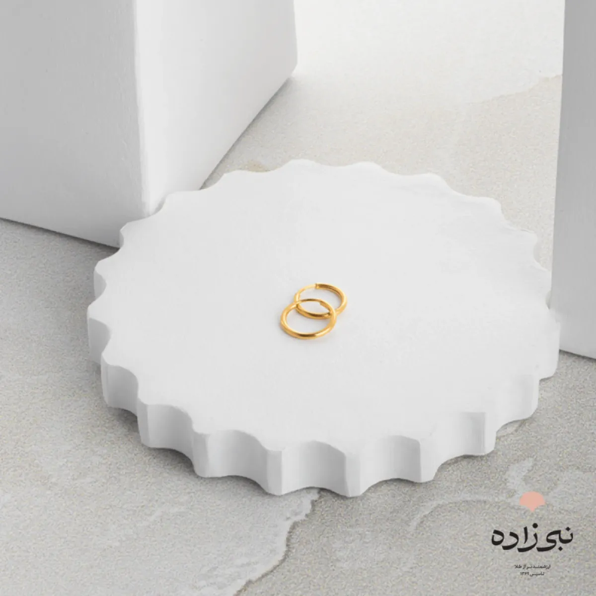 گوشواره حلقه ای ساده قطر یک سانت E072