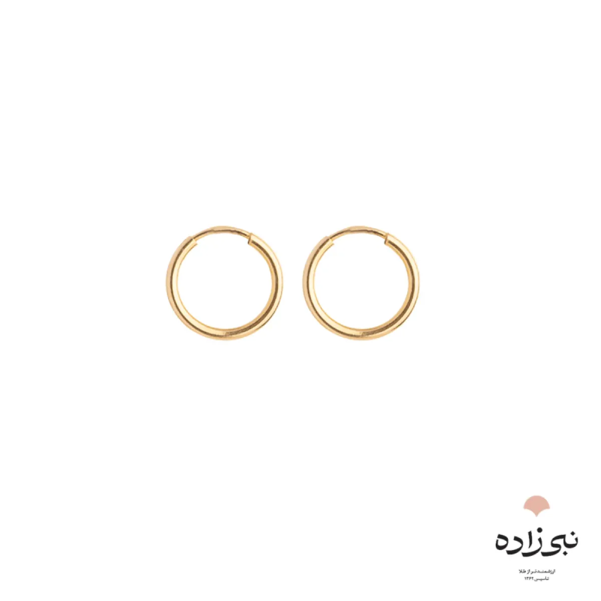گوشواره حلقه ای ساده قطر یک سانت E072