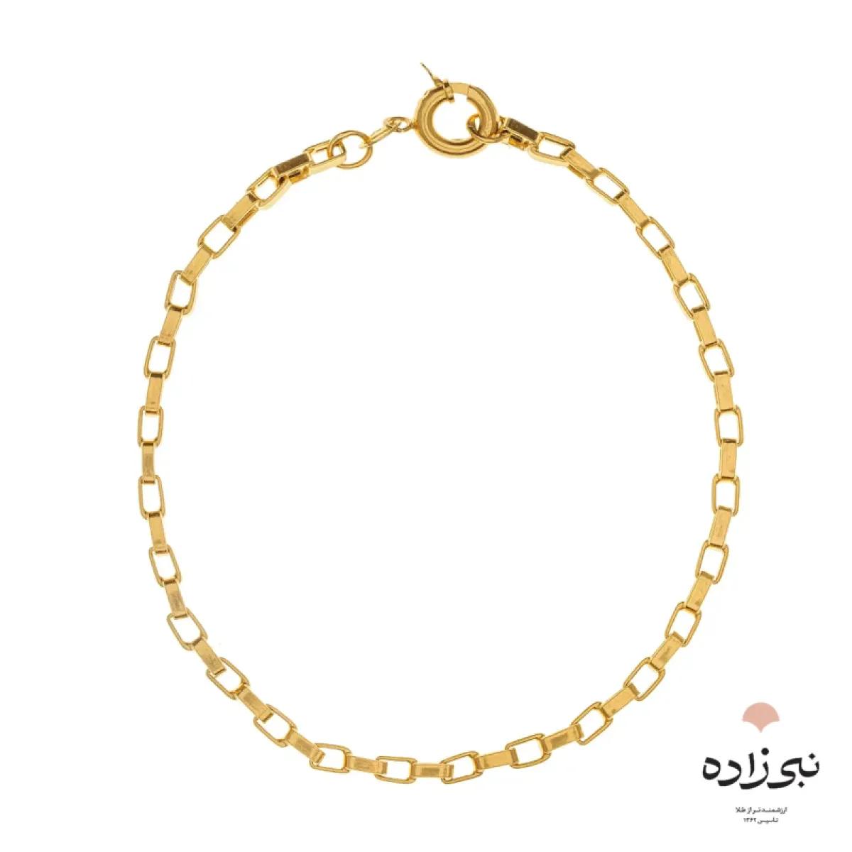 دستبند طلا ونیز ادهم بافت دو B014