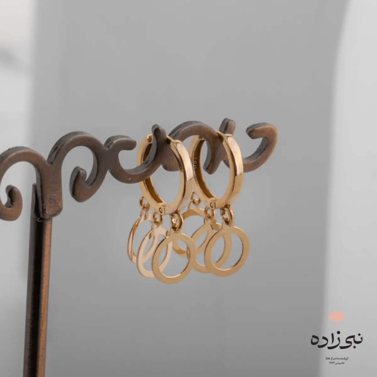 گوشواره روکو دایره تو خالی E057