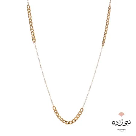 گردنبند کارتیه تلفیقی سه تیکه طلا N073