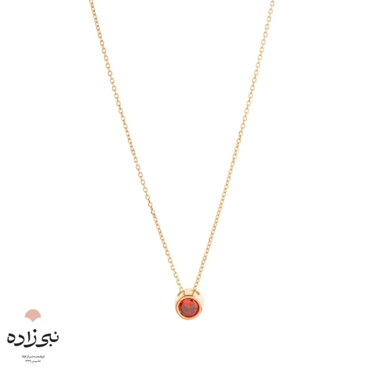 گردنبند نگین اتمی طلا N030