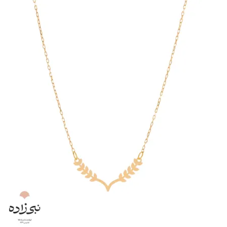 گردنبند لیزری گندم طلا N029