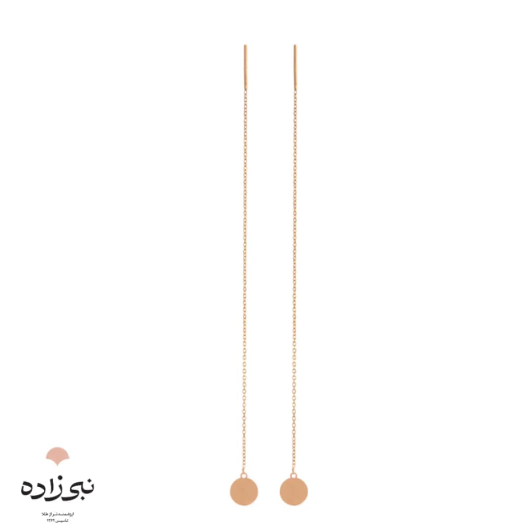 گوشواره بخیه ای دایره تو پر E061