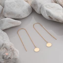 گوشواره بخیه ای دایره تو پر E061