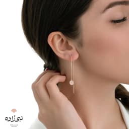 گوشواره بخیه ای دایره تو پر E061