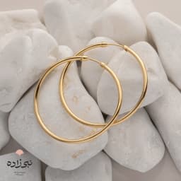 گوشواره حلقه ای ساده قطر 5 سانت E052