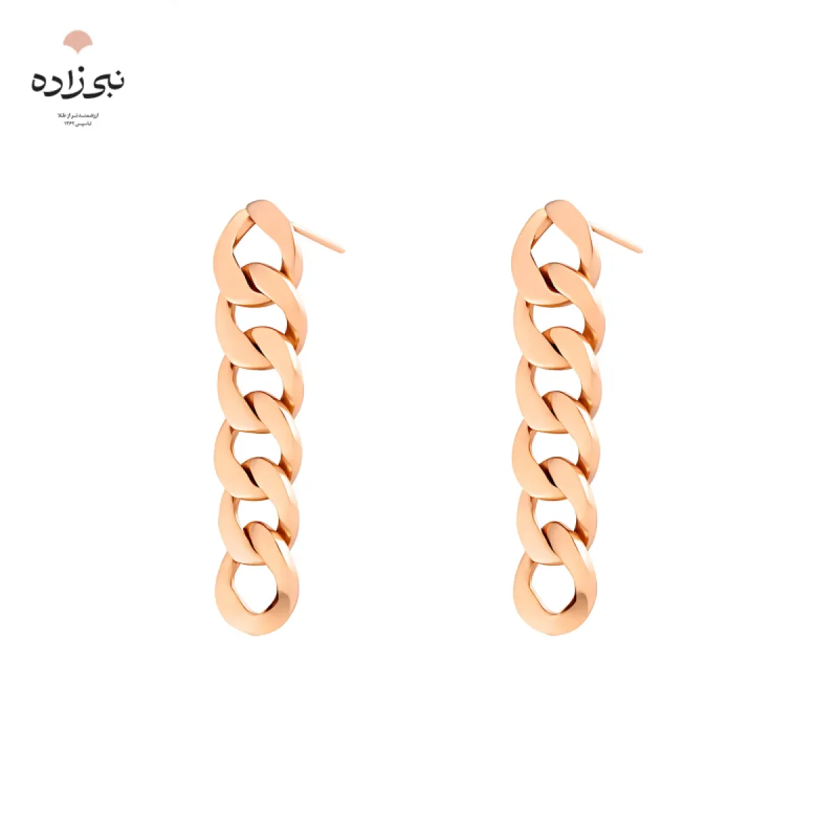 گوشواره میخی کارتیه لخت بافت دو E089