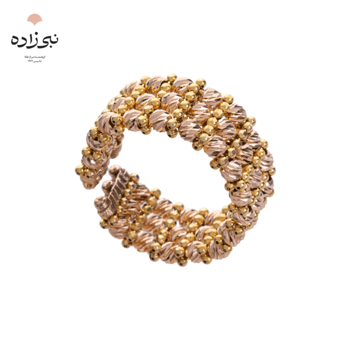 انگشتر دوریکا سه ردیف طلا R036