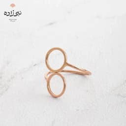 انگشتر بنگل دو دایره R075