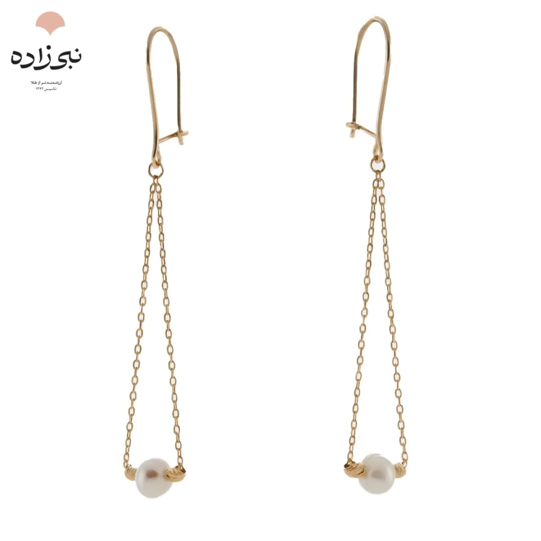گوشواره آویز البرنادو مروارید E129