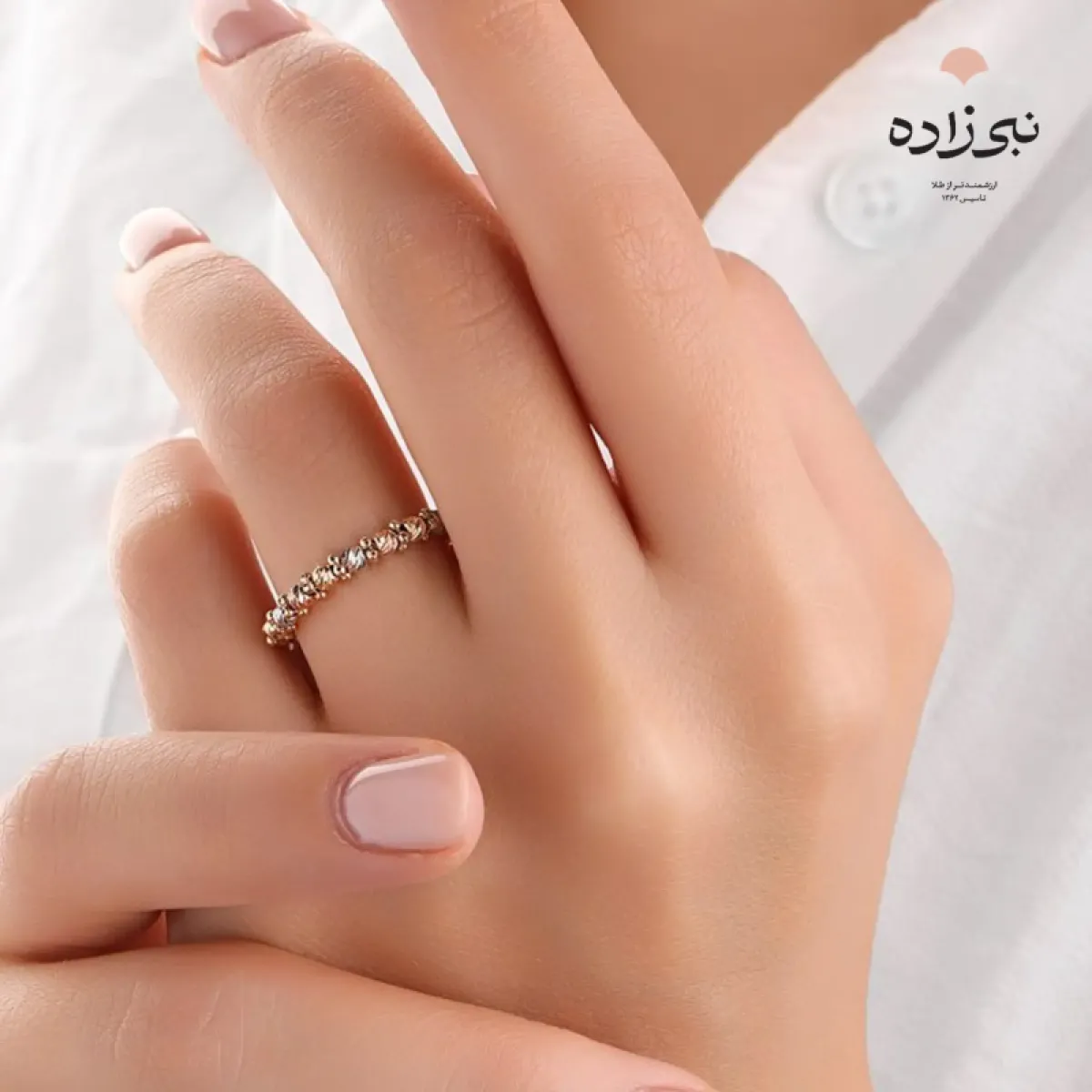 انگشتر دوریکا یک ردیف R042