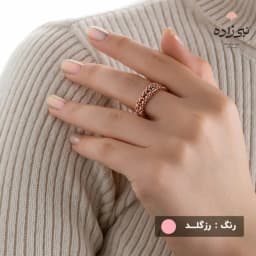 انگشتر دوریکا دو ردیف طلا R037