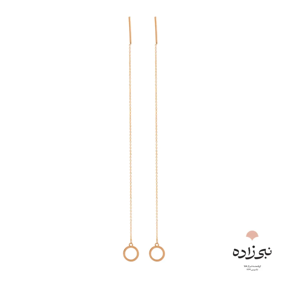 گوشواره بخیه ای دایره تو خالی E062