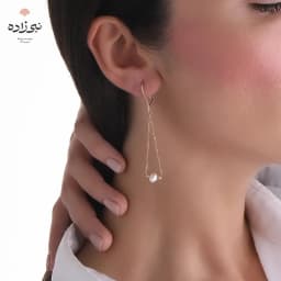گوشواره آویز البرنادو مروارید E129