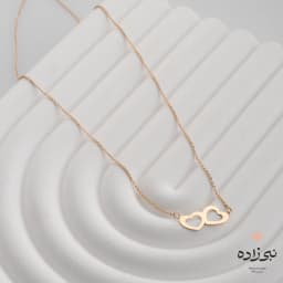 گردنبند لیزری دو قلب N140