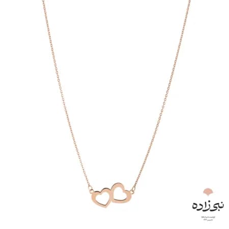 گردنبند لیزری دو قلب N140