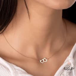 گردنبند لیزری دو قلب N140
