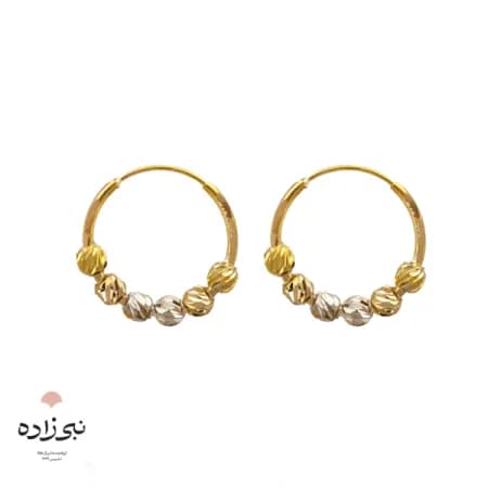 گوشواره حلقه ای البرنادو طلا E006