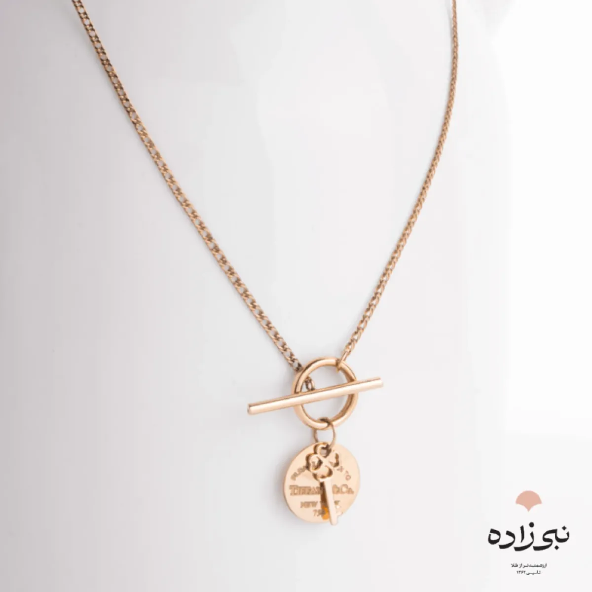 گردنبند تیفانی آویز کلید طلا N033