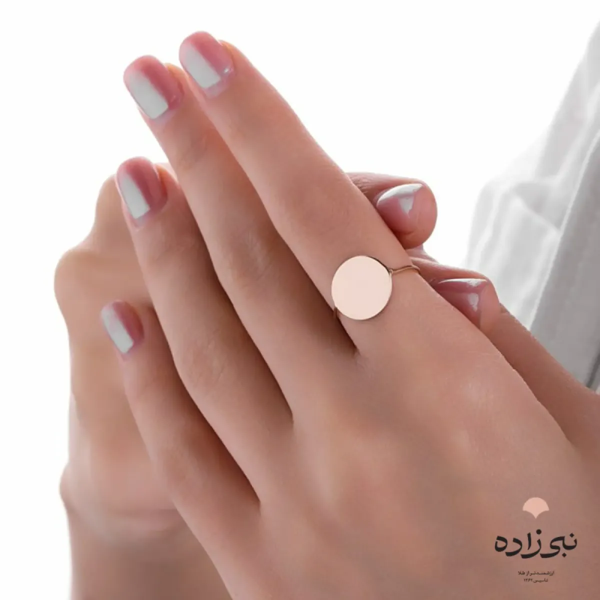 انگشتر دکوراتیو دایره طلا R023