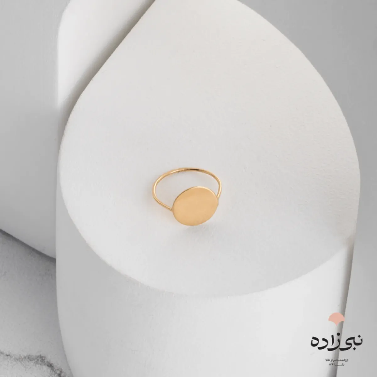 انگشتر دکوراتیو دایره طلا R023