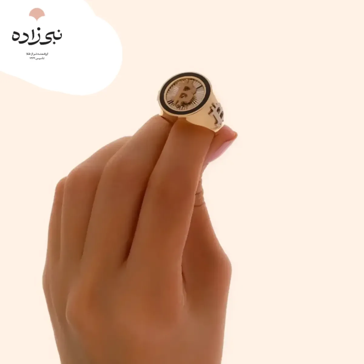 انگشتر مردانه بیت کوین R084