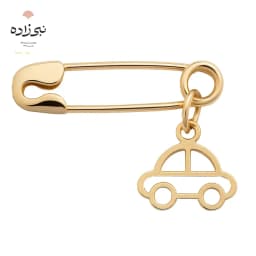 سنجاق سینه کودک ماشین طلا P002