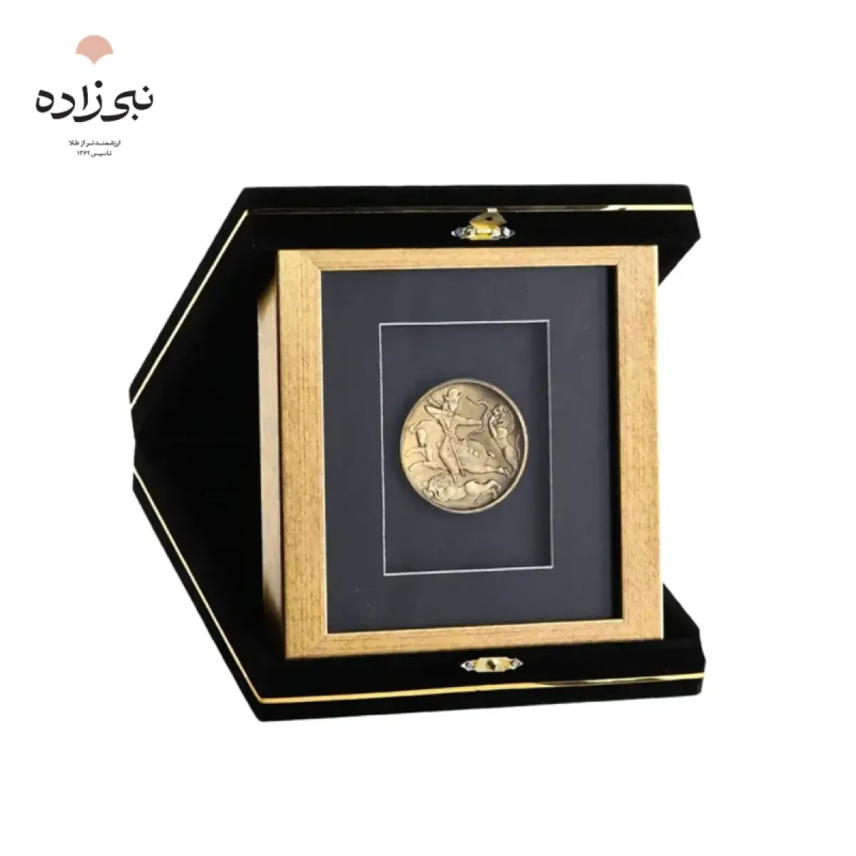 تابلو شمش 24 عیار بشقاب 2500 ساله ساسانی G069