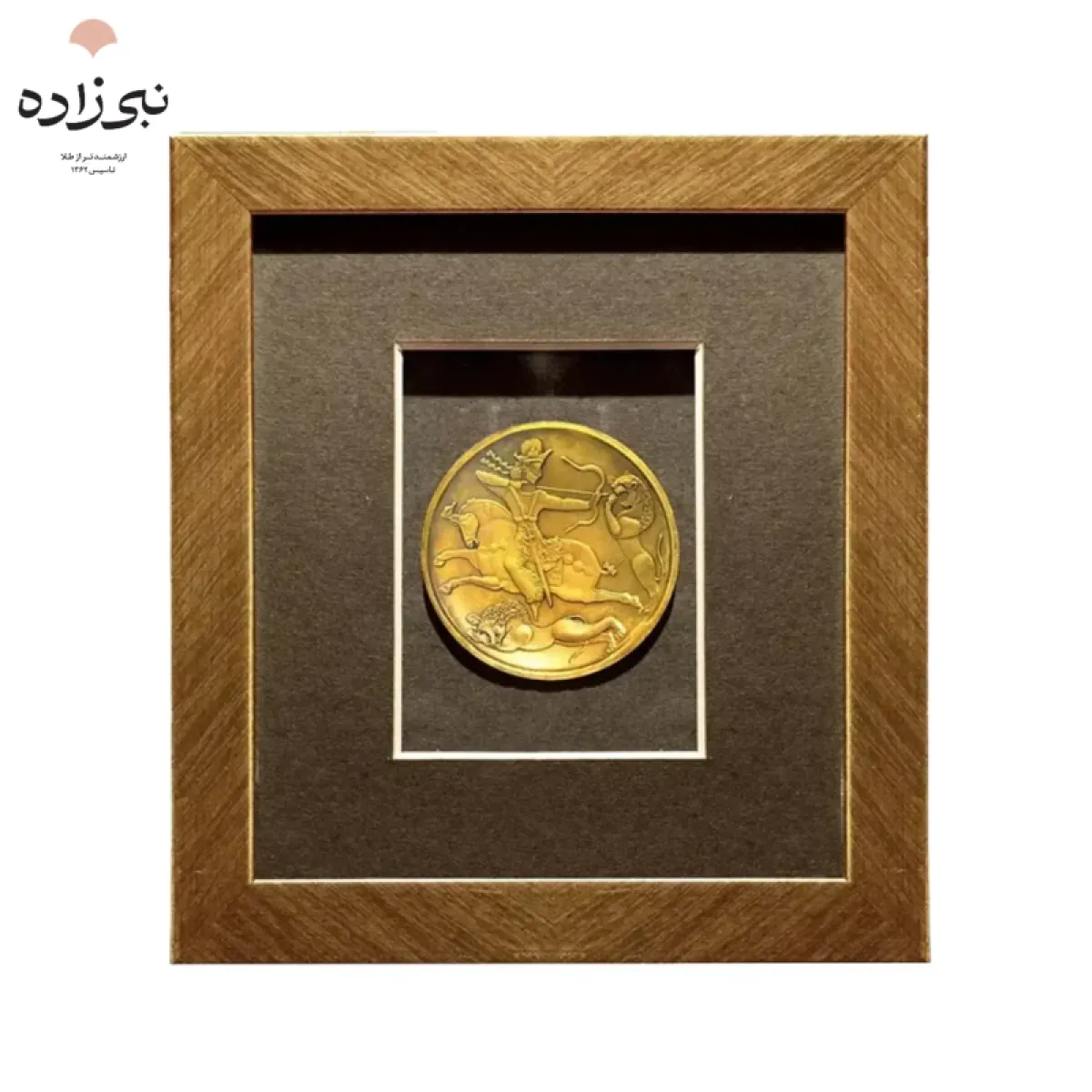 تابلو شمش 24 عیار بشقاب 2500 ساله ساسانی G069