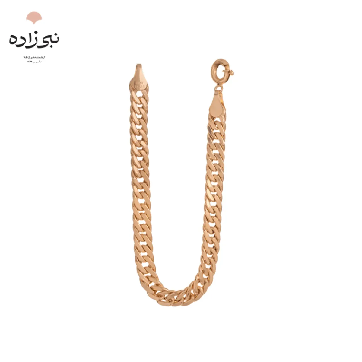 دستبند کارتیه کوبیده بافت چهار B153