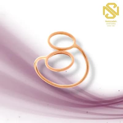 انگشتر بنگل دو دایره R075