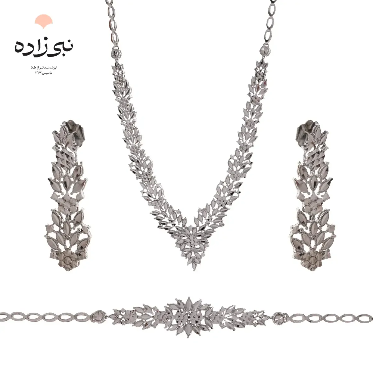سرویس طلا طرح جوانه تراش S033