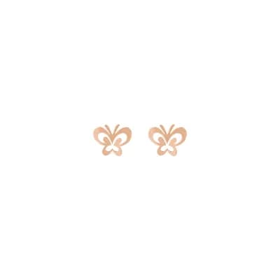 گوشواره لیزری میخی پروانه E086