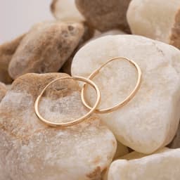 گوشواره حلقه ای ساده قطر 2 سانت E067