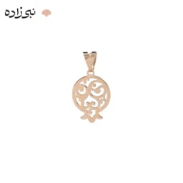 پلاک لیزری انار و ترمه طلا C228